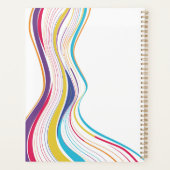 Happy cool Chill lebendige farbenfrohe Girl Planer (Rückseite)