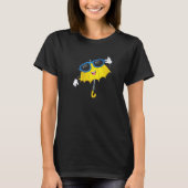 Happy Cool Yellow Umbrella and Sunglasses for Men T-Shirt (Vorderseite)