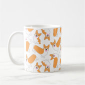 Happy Corgis Niedlicher Welpenhund Kaffeetasse (Links)