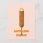 Happy Corn Dog Parody Postcard Postkarte (Vorderseite)
