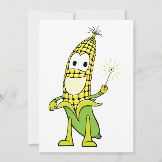 Happy Corn Einladung (Vorderseite)