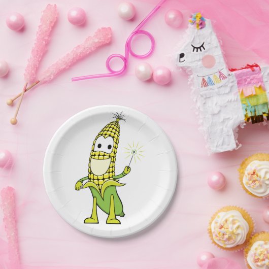 Happy Corn Pappteller (Party)