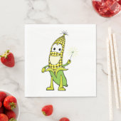 Happy Corn Serviette (Beispiel)