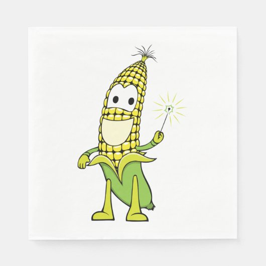 Happy Corn Serviette (Vorderseite)