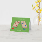 Happy Cornhole Birthday Karte (Gelbe Blume)