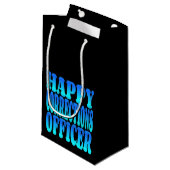 Happy Correction Officer Kleine Geschenktüte (Vorderseite Schrägansicht)