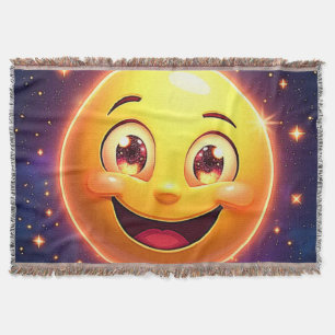 Happy Cosmic Eyes Emoji Decke