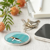 Happy Couch Beagle | Niedlicher Schlafhund | Pet A Schlüsselanhänger (Seite)