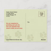 Happy Couch Dog | Niedlicher Beagle für Schlafen Postkarte (Rückseite)