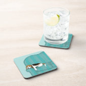 Happy Couch Dog - Niedlicher Beagle Schlafen | Pet Untersetzer (Rechte Seite)