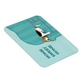 Happy Couch Dog - Zuhause Sweet Zuhause Niedlich B Magnet (Rechte Seite)