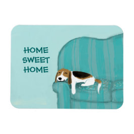 Happy Couch Dog - Zuhause Sweet Zuhause Niedlich B Magnet