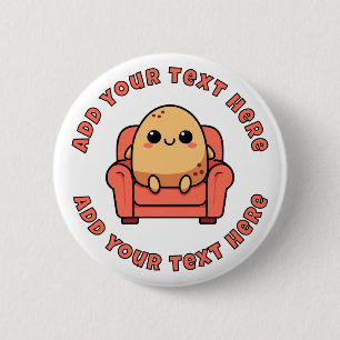 Happy Couch Potato Personalisiert Button