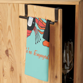 Happy Couple Crawfish Boil Party Küchentuch