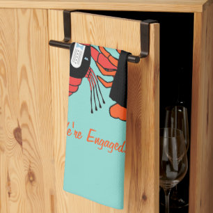 Happy Couple Crawfish Boil Party Küchentuch