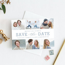 Happy Couple EDITABLE COLOR Save the Date Card Dankeskarte