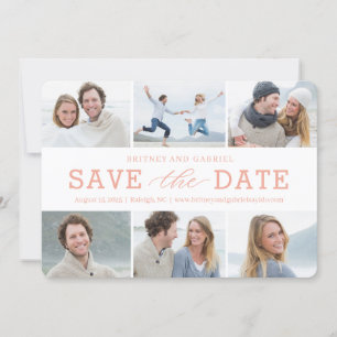 Happy Couple EDITABLE COLOR Save the Date Card Dankeskarte