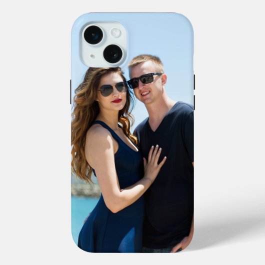 Happy Couple Foto personalize it Case-Mate iPhone Hülle (Rückseite)
