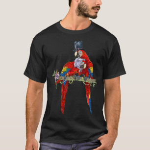 Happy couple in love-Macaws-Parrots-Bird-Animal T-Shirt