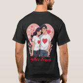 Happy Couple in Matching Heart Shirts (Rückseite)