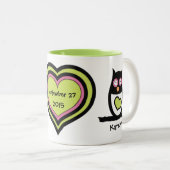 Happy Couple Owl Pair Tasse (VorderseiteRechts)