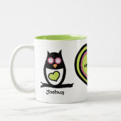 Happy Couple Owl Pair Tasse (Links)