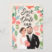 Happy Couple Save The Date (Vorne/Hinten)