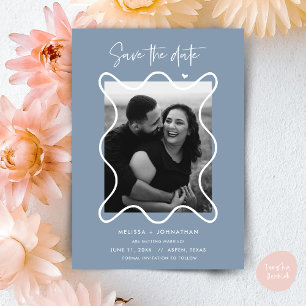 Happy Couple Save the Date Hochzeitsankündigung