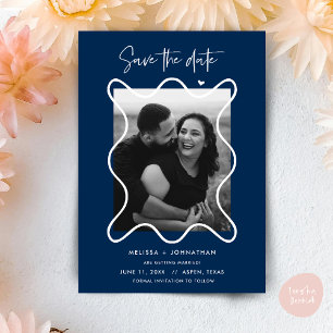 Happy Couple Save the Date Hochzeitsankündigung