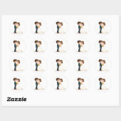 Happy Couple Wedding Sticker (Blatt)