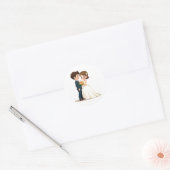 Happy Couple Wedding Sticker (Umschlag)