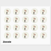 Happy Couple Wedding Vows Sticker (Blatt)