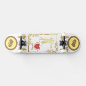 Happy Couples tanzen Valentinvektordesign Skateboard (Horizontal)