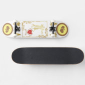 Happy Couples tanzen Valentinvektordesign Skateboard (Horizontal)