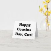 Happy Cousins Day Karte (Gelbe Blume)