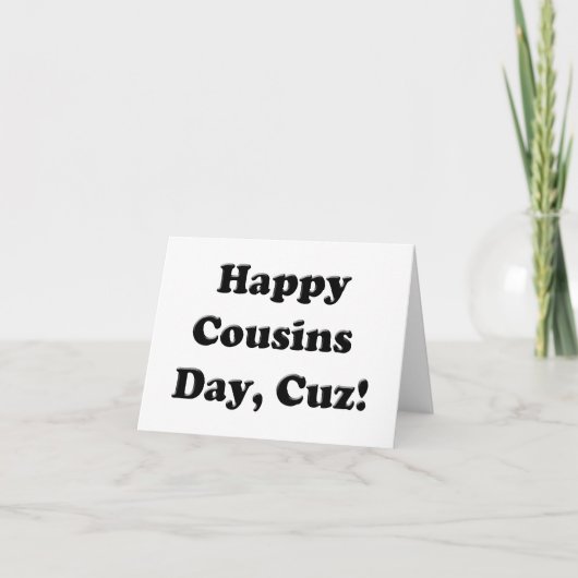 Happy Cousins Day Karte (Vorderseite)