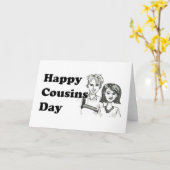 Happy Cousins Day Karte (Gelbe Blume)