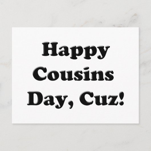 Happy Cousins Day Postkarte (Vorderseite)