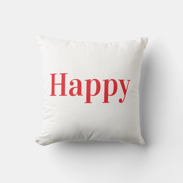 Happy Coussin décoratif Kissen (Vorderseite)