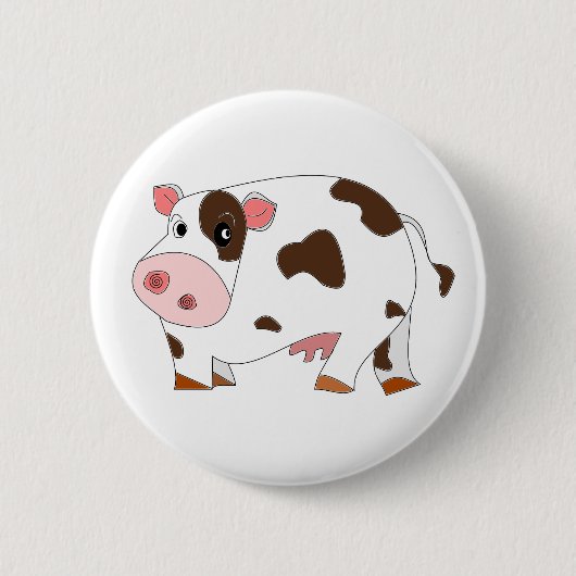 Happy Cow Buttom Button (Vorderseite)