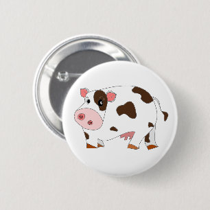 Happy Cow Buttom Button