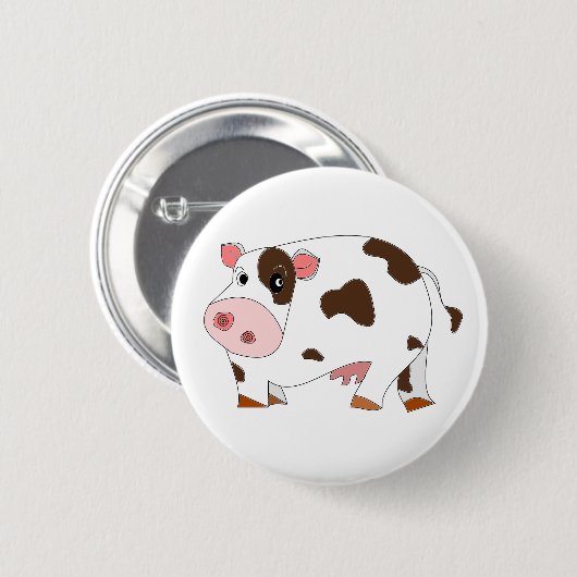 Happy Cow Buttom Button (Vorne & Hinten)