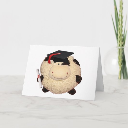 Happy Cow Degree Gratulation Karte (Vorderseite)