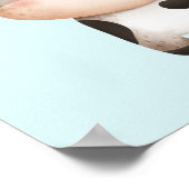 Happy Cow in einem Niedlichen Red Hat Poster (Ecke)