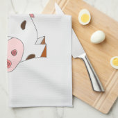 Happy Cow Kitchen Handtuch - individuell anpassbar (Viertel Falte)