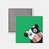 Happy Cow Magnet (Vorderseite/Rückseite)