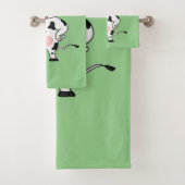 Happy Cow mit Babyflasche Cartoon Badhandtuch Set (Insitu)