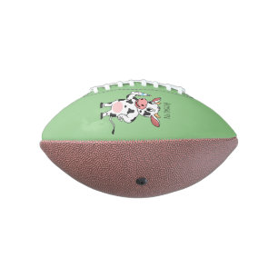Happy Cow mit Babyflasche Cartoon Football