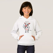 Happy Cow mit Babyflasche Cartoon Hoodie (Vorne ganz)