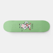 Happy Cow mit Babyflasche Cartoon Skateboard (Horizontal)